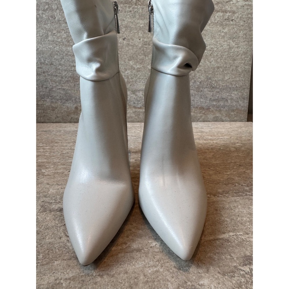 Jessica Simpson Lerona Ivory White Heeled Booties Sexy Glam NYE Going Out Sz 8.5 - Picture 6 of 6